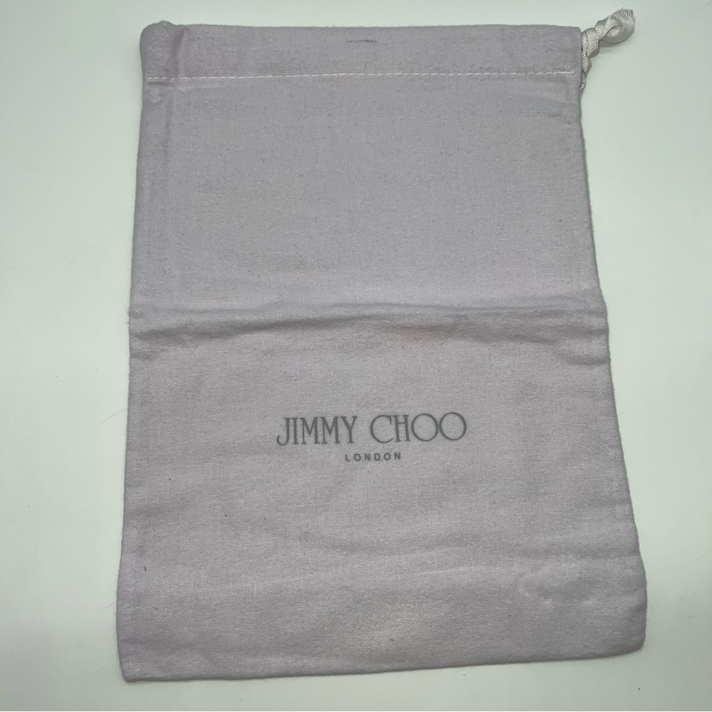 Jimmy Choo Lavender Lavender Cotton Flannel Drawstring Dust Bag 14” X 10”